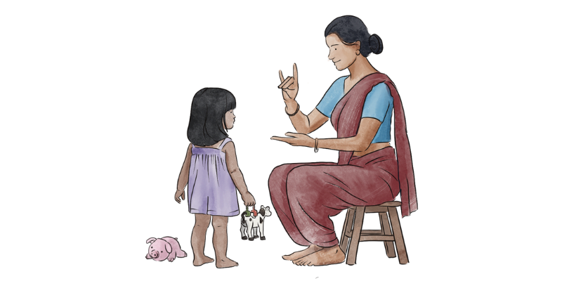 Isabella’s Key Word Sign Story Illustration - Plumtree