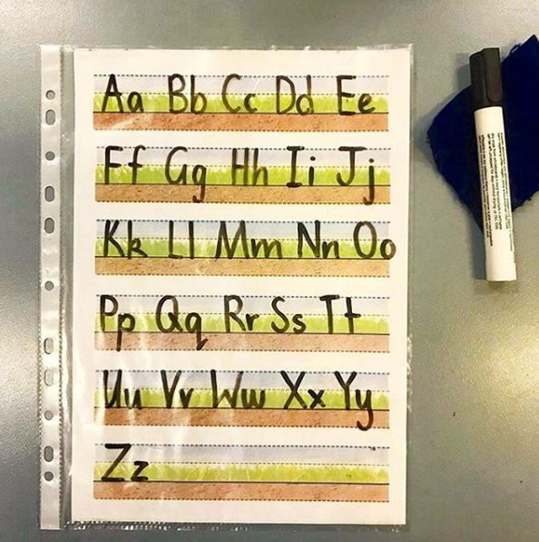 Handwriting tips to teach children letter sizing