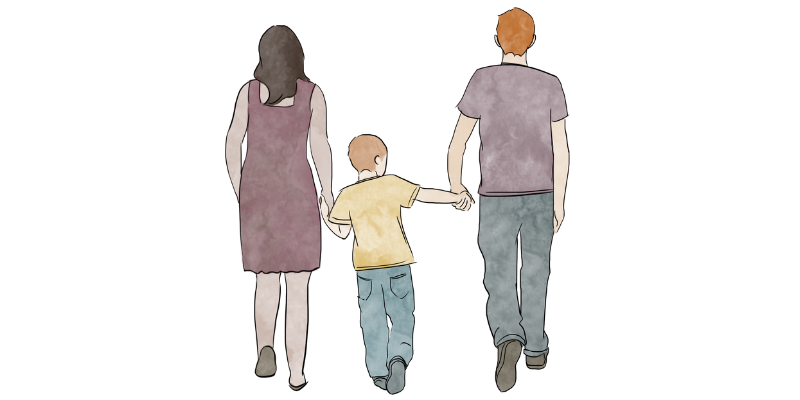 Supporting Childs Language Learning Whilst Walking Illustration - Plumtree